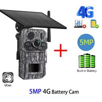 4G 2K 5MP PIR judesio suaktyvinamas paleidimo laikas naktinis matymas IP66 medžioklės takas vandeniui atspari laukinės gamtos baterija saulės kamera ličio baterija 5MP Camera