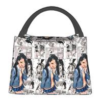 Lunch Bags Women Don't Toy With Me Miss Nagatoro Thermal Cooler Bags Picnic Travel The Queen of Torture Love Canvas Lunch Box 28x17x16CM juoda