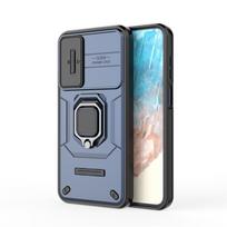 For Samsung Galaxy M35 Case Slide Camera Len Cases Samsung Galaxy M35 Cover Shockproof Armor PC TPU Cover For Samsung Galaxy M35 For Galaxy M35 5G mėlyna