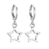Women's Irregular Star Earring Pentagram Pendant Ear Rings Jewelry Five Pointed Star Earrings Stylish Party Accessories sidabras