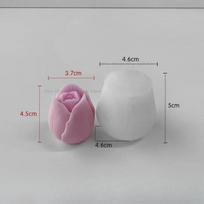 3D tulpės žvakės forma Rankų darbo pasidaryk pats gėlių muilo silikoninė forma Silikoninė forma Muilo formelės Muilo gamybos reikmenys gray
