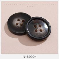 10Pcs Button Button Trench Coat Women'S Resin Black Button High-End Men'S Suit Clothes Coat Accessories Daquan Cardigan Suit 24L=15.0 MM*N-B0026