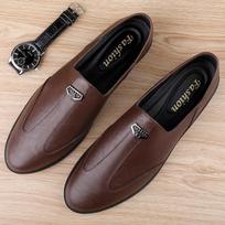 2024 Man Shoes Casual Fashion Leather Business Office Wedding Shoes Men Driving Penny Loafers Lightweight Boat Shoe High Quality 37 ruda