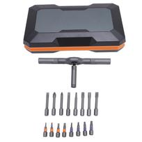 Multipurpose Screwdriver Set S2 Alloy Steel Ratchet Driver Bits for Home Repair Car Maintenance black