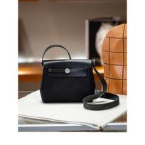 Gaoding  2025 New Wax Thread Bag Casual Versatile Canvas Single Shoulder Crossover Bag Small Bag Female Trendy 20x17x7cm juoda