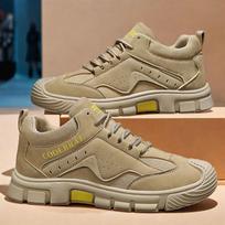 2024 autumn new tooling shoes bag head non-slip outdoor fashion trend shoes lightweight deodorant wear-resistant labor insurance shoes 39 chaki