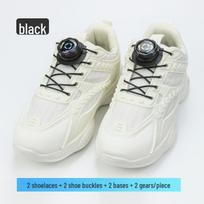 One-Piece Rotating Button Lazy Shoelace Buckle for Kids and Adults - No-Tie Sports Laces juoda
