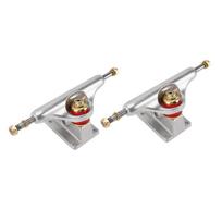 2Pcs 5.25inch Skateboard Trucks Aluminum Alloy Hollow Longboard Skateboard Trucks for 4 Wheels