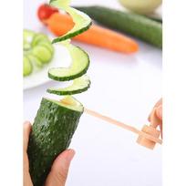 Magic Vegetable Roll Flower Device Creative Lazy Spiral Cut Cucumber Cyclone Potato Slicer Rotary Potato Tower Knife Random Color Mixing（1Su