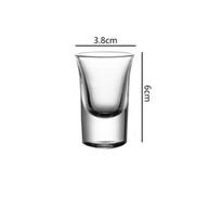 15ml 12 vnt. Rinkinys Klasikiniai Maži Gėrimo Indai Brendžiui Degtinei Spiritams Burbonui Puodeliai Storas Dugnas Baijiu Taurė Namų Ūkio Alkoholio Taurė 12pcs