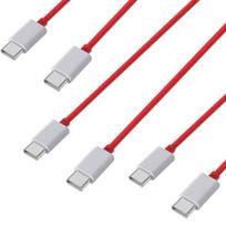 3 laidų rinkinys greitasis įkrovimas USB-C USB-C 1m skirtas OnePlus 11-10 Pro-8 Pro-8-7T Pro-6T-5T-Nord CE 3 Lite-Nord CE 2-Nord 2T Phonillico®