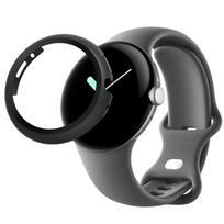 Case compatible with Google Pixel Watch 3 / Watch 2 / Watch - 41mm - Hard protection black case tempered glass screen Phonillico® skaidri