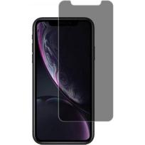 Tempered Glass for iPhone XR - Black Anti-Spy Film Screen Protector Phonillico® juoda