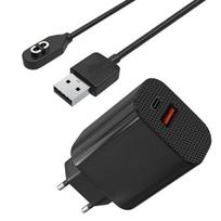 12W Mains Charger + Cable Compatible with AfterShokz Shokz OpenRun OpenComm Aeropex - Phonillico® Watch Charger juoda