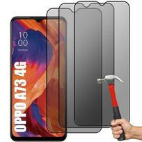 Anti-spy tempered glass screen protector for OPPO A73 - E.F.CONNECTION - Set of 3