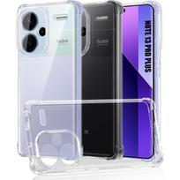 Coque Silicone pour Xiaomi Redmi Note 13 Pro+ 5G - Note 13 Pro Plus 5G, Coins Renforcés Transparent Antichoc