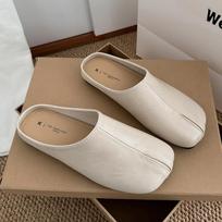 Retro black lazy loafer single shoes women's shoes 2025 new spring Korean version one-pedal bag head and half slippers 35