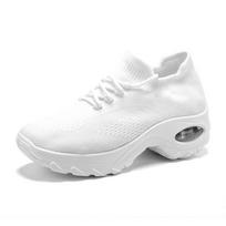 Sports and leisure rocking shoes large size high elastic flying woven breathable shoes trendy fashion lightweight socks shoe manufacturers straight 35