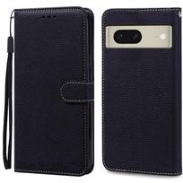 Pixel 8/8Pro/8A dėklas Google Pixel 8 Pro dėklui Piniginė Knyga Odinis viršelis Google Pixel 8A dėklui Telefono dėklas Coque Fundas For Pixel 8 juoda