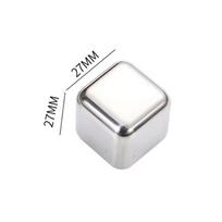 Premium Grade Stainless Steel Chilling Stones for Whiskey Wine Drink sidabras