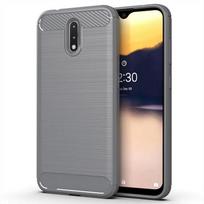 Silikoninis apsauginis dėklas Nokia 2.3 nokia2.3 Atsparus smūgiams matinis galinis dangtelis nokia 2.3 Minkšti anglies pluošto dėklai Coque Fundas For Nokia 2.3 pilka spalva