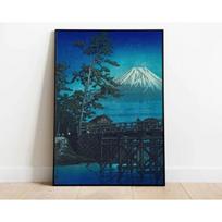 Hasui Kawase Osaka Vintage Japanese Art  Koi Carps Peacock Snowy Scenery Poster Wall Pictures Canvas Painting for Room Home Deco 21cm×30cm NoFrame