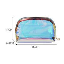 Women Waterproof Transparent Floral PVC Travel Cosmetic Bag Toiletry Bathing Storage Bag MIT S