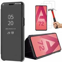 Protective case - PROSHOP - Samsung Galaxy A72 - Rigid - Mirror effect - 2 tempered glasses juoda