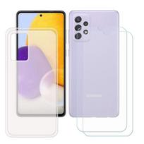 TPU Case - FZ - Samsung Galaxy A72 - 2 Tempered Glasses - Screen Protection - Black