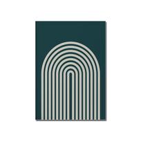 Mid Century Modern Wall Art Boho Poster Canvas Painting Rainbow Print Art Print Abstract Wall Picture for Living Room Home Decor No Frame 21*30cm No Frame