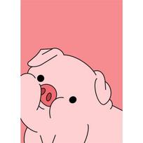 Funny Meme Goose Duck Frog Pig Posters and Prints Canvas Wall Art Pictures Funny Home Bathroom Room Decor Painting Cartoom Mural 21cm×30cm NoFrame