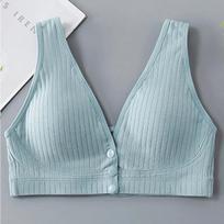 Grynos medvilnės maitinimo liemenėlė Moteriškas krūtimi maitinantis nėštumo apatinis trikotažas Moterims Nėštumo didelio dydžio Bralette Surinktas trumpas viršus Moterims 38/85 tamsiai rausva spalva
