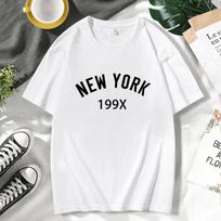 Niujorkas 199X Asmenybės raidė T-shirt Vyriški Mados prekės ženklas Trumpomis rankovėmis Laisvalaikio Patogūs T-shirtsport Vasaros T-shirtai XXXXL