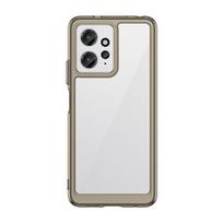 For Redmi Note 12 Case Cover Redmi Note 12 Shockproof Colour Transparent Clear Fundas Xiaomi Redmi Note 12 Pro Plus 5G Global Note 12 (4G) Global skaidri juoda spalva