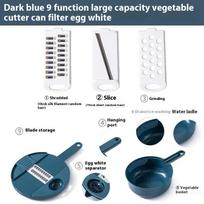 12 in 1 Multi-functional Vegetable Chopper Carrots Potatoes Manually Cut Shred Slicer Radish Grater with Container Kitchen Tools