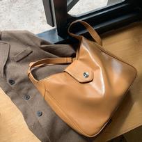 New Trend Handbags for Women Vintage Oil Wax Leather Shoulder Bags Simple Solid Color Large-capacity Ladies Crossbody Bags