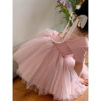 Ballet Dress Canopy Multi-layer Gauze Dress  Children's Summer Princess Dress Back Cross Dance Dresstrend 80