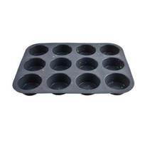 Silicone Cupcake Pan 12-Cup Cake Waffle Mold BPA Free Muffin Tray pilka