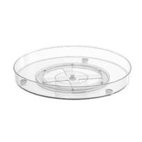 Yousheng Lazy Susan Organizer Spice Storage Rack 360-Degree Rotatable Large Capacity Transparent Countertop Turntable Spice Holder Small B