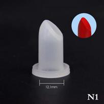 1Pc Lipstick Mold Silicone Diy Lip Balm Cosmetic Mould Holder Makeup Tools as the picture gray