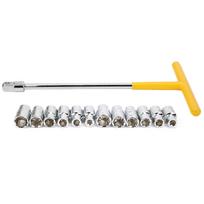 13Pcs TShape External Hex Socket Wrench Sleeve Set Car Vehicle Machine Maintenance Tools