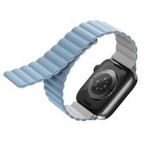 Uniq Revix Strap Apple Watch Series1/2/3/4/5/6/7/8/9/Se/Se2/Ultra/Ultra 2 42/44/45/49Mm. Reversible Magnetic White-Blue