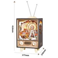 Ruotai Vintage Music Box DIY 3D Puzzle - Creative Children's Toy & Birthday Gift