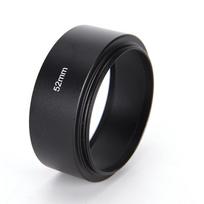 52 mm metalo lydinio medžiaga ilgas objektyvo gaubtas, skirtas Canon Nikon fotoaparatui black