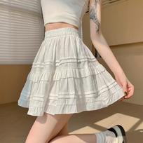 Ballet Style Skirt for Women In Spring and Summer Small Person with Gentle Temperament Short Skirt High Waist Slim Sweet French Cake Skirt S balta