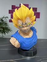 36cm Dragon Ball Super Saiyan Vegeta GK PVC Veiksmo figūrėlė Anime figūrėlė Didelio dydžio Vegeta modelis Žaislai Kolekcionuojama lėlė Vaikų dovanos yellow