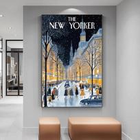 The New Yorker žurnalo drobės plakatai Sienų meno plakatas Namų kavos dekoracija Sienų tapyba Svetainės Miegamojo Koridoriaus dekoras 21cm×30cm NoFrame
