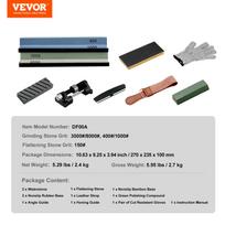 VEVOR Knife Sharpener Kit Professional Sharpener Flip Fixed Angle Knife Sharpening System with 12 Whetstones Kit for All Knives Universal