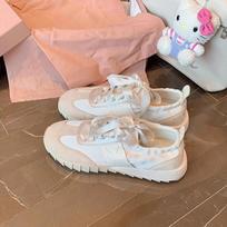 Grape Mom Studiolee Ballet Soft Sole Splicing Ribbon Versatile Sports Forrest Gump Casual Shoes Women's Summer 35