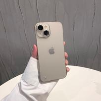 Suitable for IPhone16 Matte Frameless Magnetic Lens Film Mobile Phone Case 12 Apple 15/14 Skin Feeling Shell 13 iPhone 16 gray